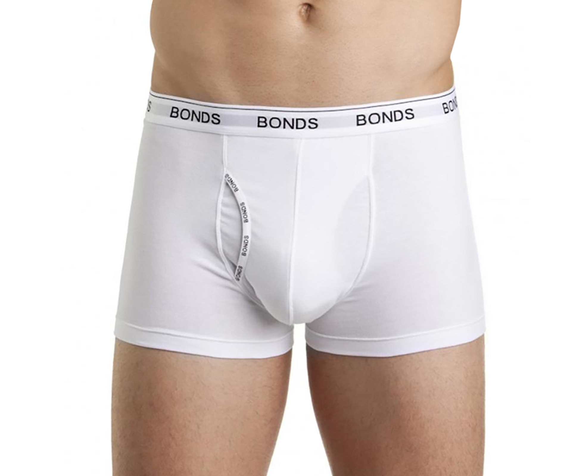 3 x Mens Bonds Striped Guyfront Trunks Underwear White/Grey Mzuqi, Australian Fashion Boutique