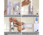 Automatic Toothpaste Dispenser And Toothbrush Holder Set Wall Mount Stand