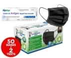 RightSign COVID-19 Rapid Antigen Test 2pk + Nano 3 Ply Disposable Face Masks 50pk - Black video