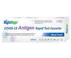 2pk RightSign COVID-19 Rapid Antigen Test + 50pk Nano 3 Ply Disposable Face Masks - Black