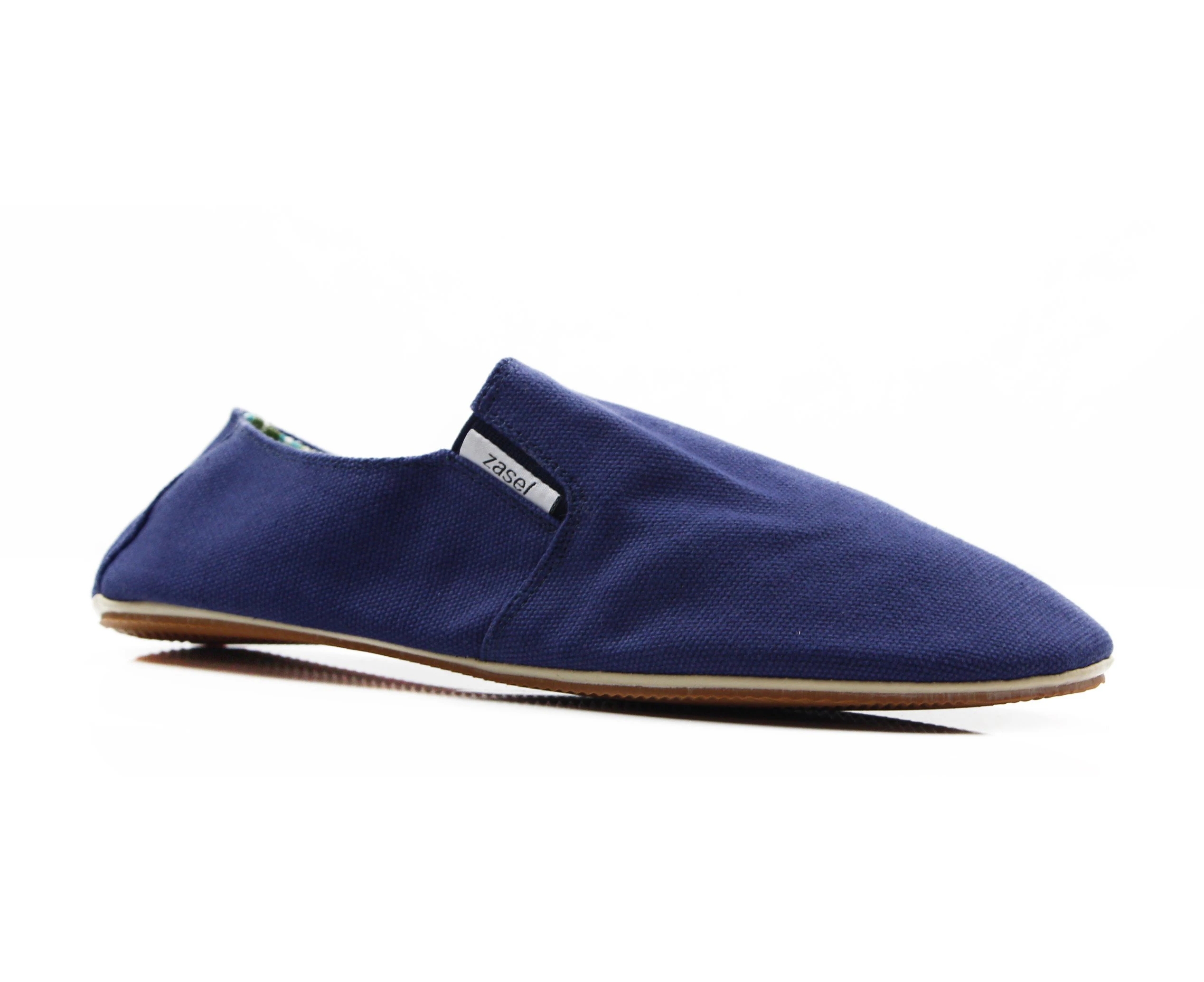 Mens Zasel Day Navy Canvas Casual Slip On Shoes Cotton - Navy