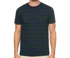 Polo Ralph Lauren Men's Short Sleeve Slim Fit Tee / T-Shirt / Tshirt - Green/Navy