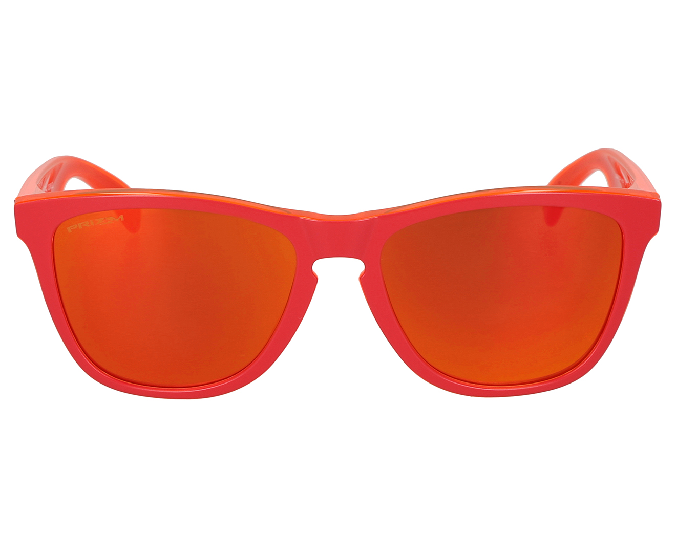 Oakley Frogskins Grips - Matte Red/Translucent Orange - Prizm Ruby