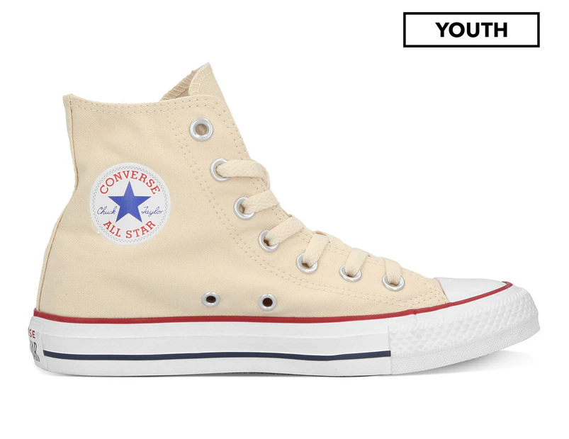 Converse Youth Chuck Taylor All Star High Top Sneakers - Natural Ivory