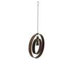 Willow & Silk 125cm Hanging Serenity Circle w/ Stones - Rust/Natural