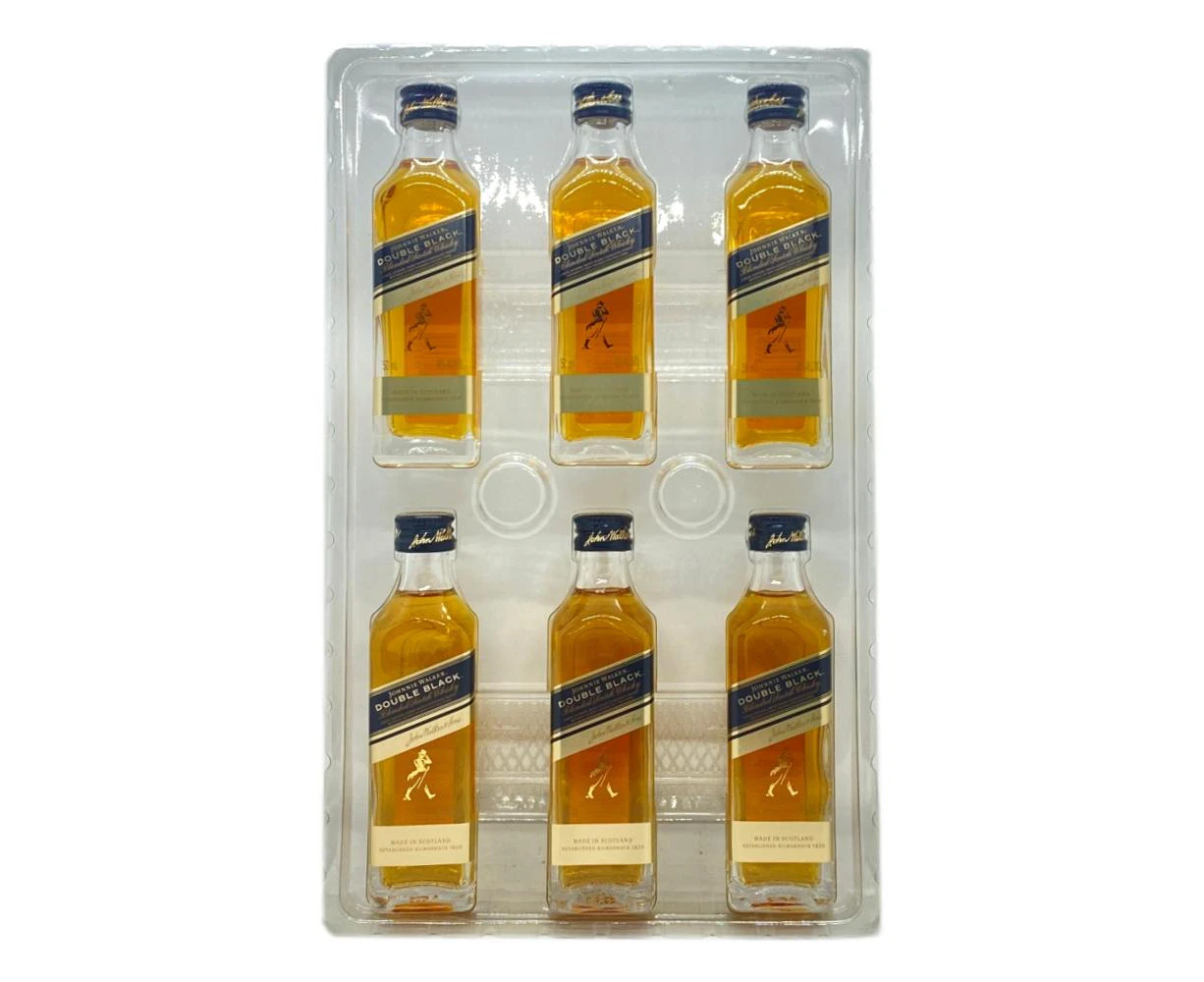 Johnnie Walker Double Black Scotch Whisky (6X50ML)