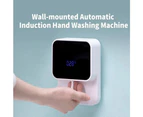 Wall Mounted Automatic Induction Hand Liquid Soap Dispenser - White
