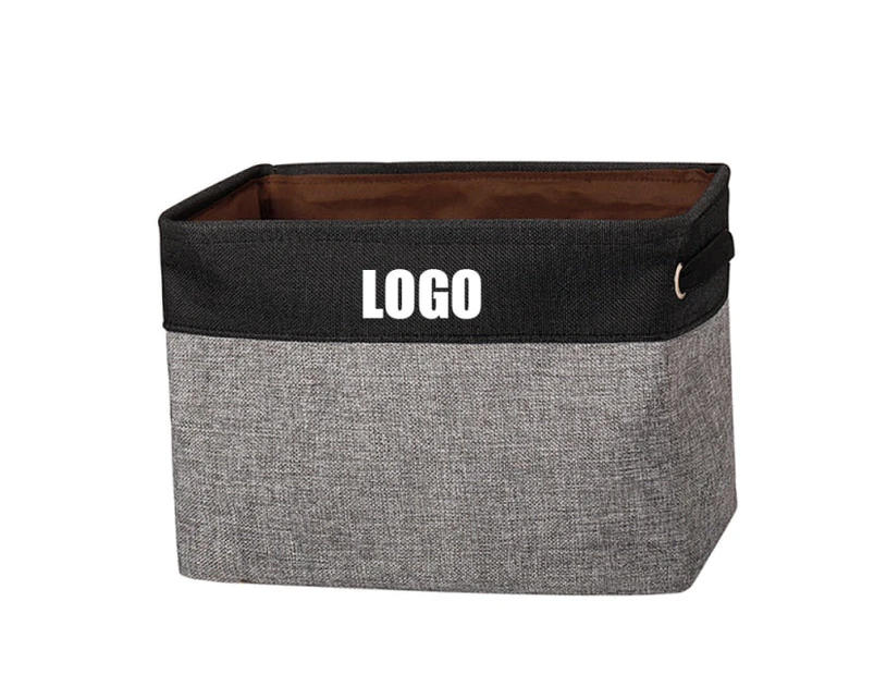 Premium Dog Toy Storage Box Dark Grey Logo - Dark Grey Logo