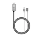 2m USB to HDMI 2K HD Cable Cord for Apple Devices - White