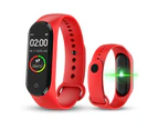 M4 Colorful Screen Smart Bracelet - Red