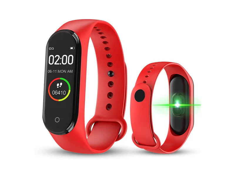 M4 Colorful Screen Smart Bracelet - Red