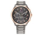 Tommy Hilfiger Men's 45mm Two-Tone Multifunction Stainless Steel Watch - Grey