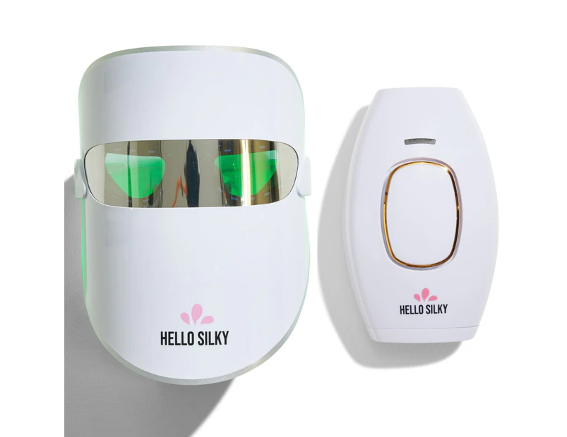 Hello Silky's DIY  IPL Laser Hair Removal Handset & LED Mask LITE