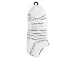 Calvin Klein Women's One Size Combed Cotton No Show Socks 6-Pack - White/Black