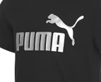 Puma Youth Girls' Essential Logo Tee / T-Shirt / Tshirt - Black