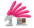 HC Automatic Telescopic Auto Thrusting Sex Machine / Vibrating Dildo - Rose