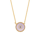 Marc Jacobs The Medallion Mother Of Pearl Pendant Necklace - Mother Of Pearl/Gold