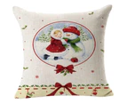 Christmas Cushion Covers Throw Sofa Bed Car Decor Square Bed Pillow Case - #7