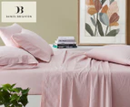Daniel Brighton Stone Washed Cotton Sheet Set - Pink Blush