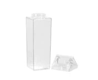 2x Boxsweden 1L Crystal Fridge Bottle Water/Juice Beverage Clear Storage w/ Lid