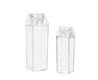 2x Boxsweden 1L Crystal Fridge Bottle Water/Juice Beverage Clear Storage w/ Lid