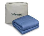 Giantex 9 kg Cooling Weighted Blanket 7-Layer Gravity Blanket w/Cool Fabric Queen Size (152x203cm), Blue