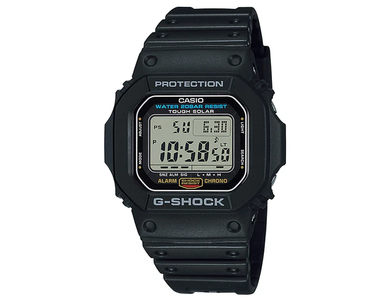 Casio G-Shock Digital Solar Mens Black Watch G-5600UE-1DR