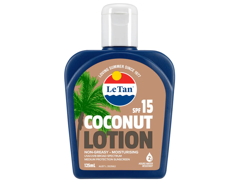 Le Tan Coconut Lotion SPF15 125mL