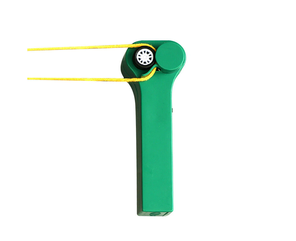 Battery Operated Decompression Toy String Rope Launcher - Green