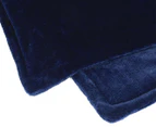 Newtton 160x130cm Flannel Heated Electric Throw - Royal Blue