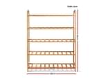 Artiss Bamboo Shoe Rack Cabinet Organiser Storage Cabinet Shelf Stand Shelves 3
