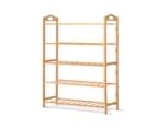 Artiss Bamboo Shoe Rack Cabinet Organiser Storage Cabinet Shelf Stand Shelves 4