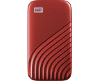 WD My Passport 1TB USB-C Portable SSD - Red