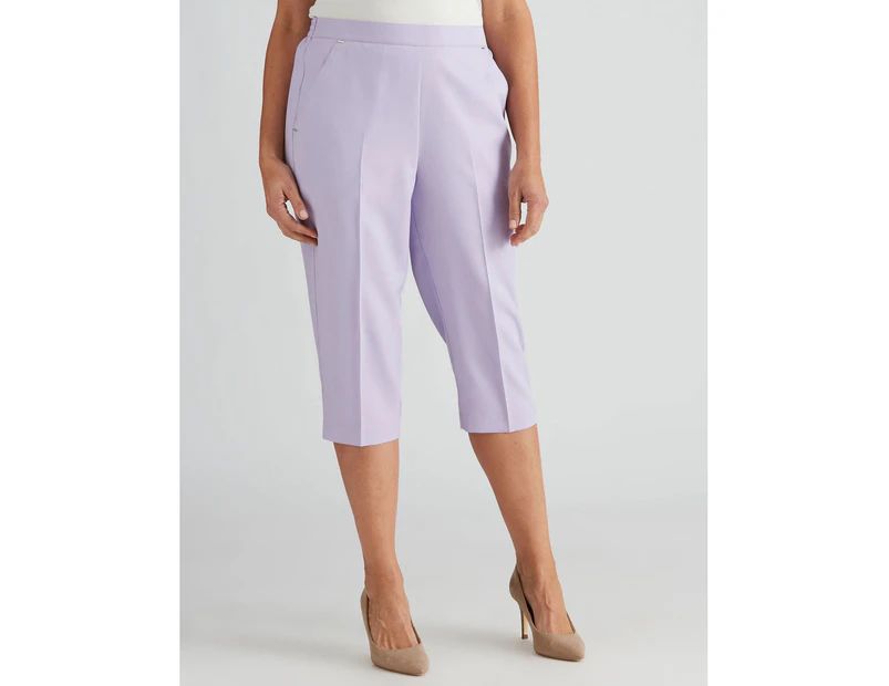 Millers Cerruti Crop Pants - Womens - Lilac