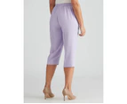 Millers Cerruti Crop Pants - Womens - Lilac