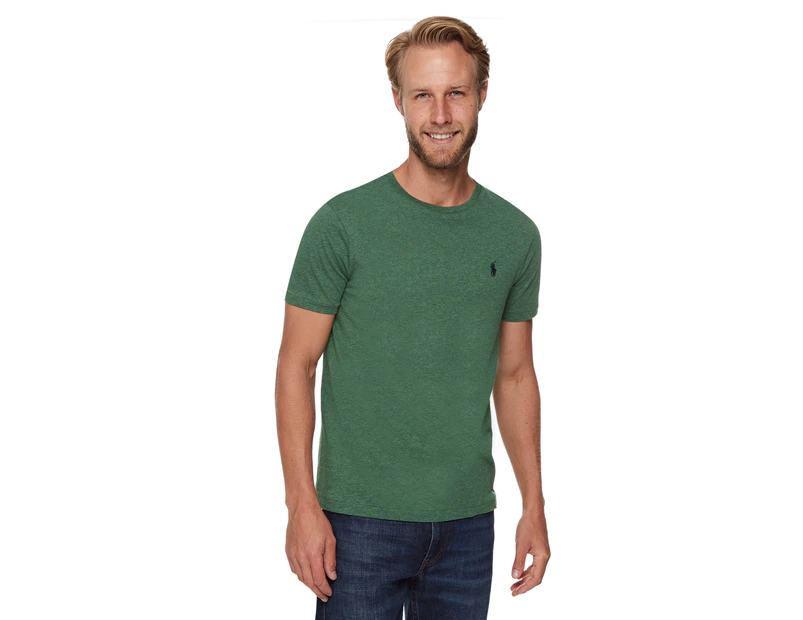 Polo Ralph Lauren Men's Short Sleeve Crewneck Tee / T-Shirt / Tshirt - Green Heather