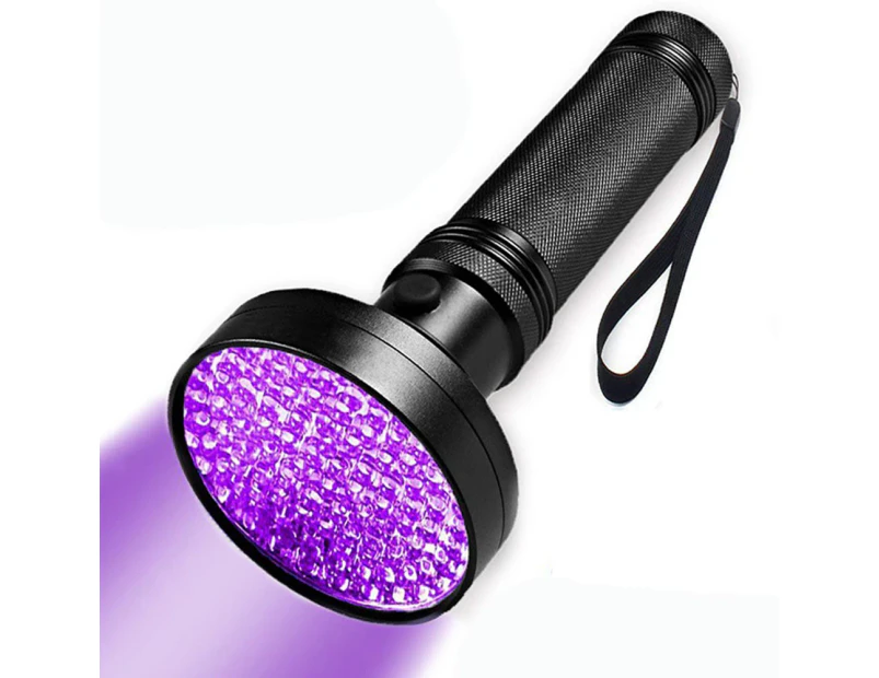 100 LED UV Torch Light Flashlight Lamp Ultraviolet Blacklight Aluminum