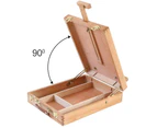 Portable Folding Easel Art Drawing Painting Easels Wood Table Desktop Box Board