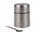 Oasis Stainless Steel Vacuum Insulated Food 600ml Container w/ Spoon Silver