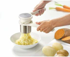 JOSEPH JOSEPH 20100 HELIX HAND HELD POTATO RICER WHITE