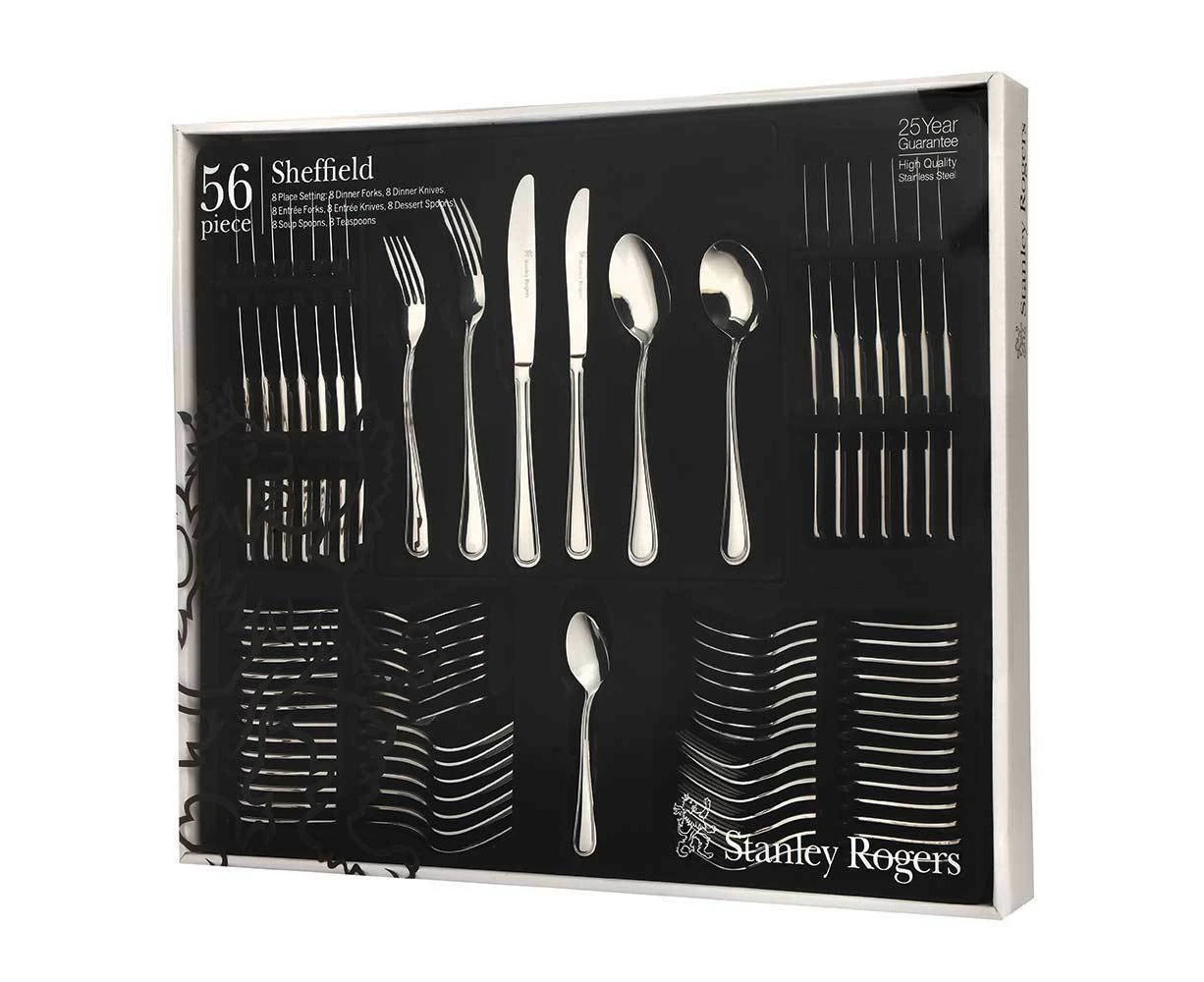 Stanley Rogers Sheffield 56 Piece Stainless Steel Cutlery Set Gift Box