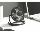 Heller High Velocity Personal Mini Desk Fan USB Powered Black 10cm HVF10