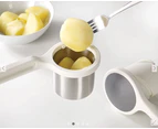 JOSEPH JOSEPH 20100 HELIX HAND HELD POTATO RICER WHITE