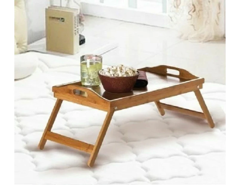 Serving Tray Tea Coffee Table Wooden Breakfast in Bed Foldable Legs