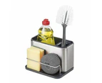 JOSEPH JOSEPH Surface Stainless Steel Caddy Sink Organiser Brush Compartment