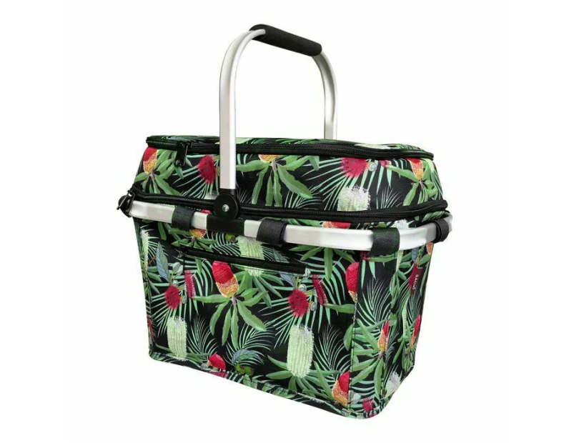 Picnic Basket For 4 Person Sachi Insulated Outdoor Cooler Storage Banksia