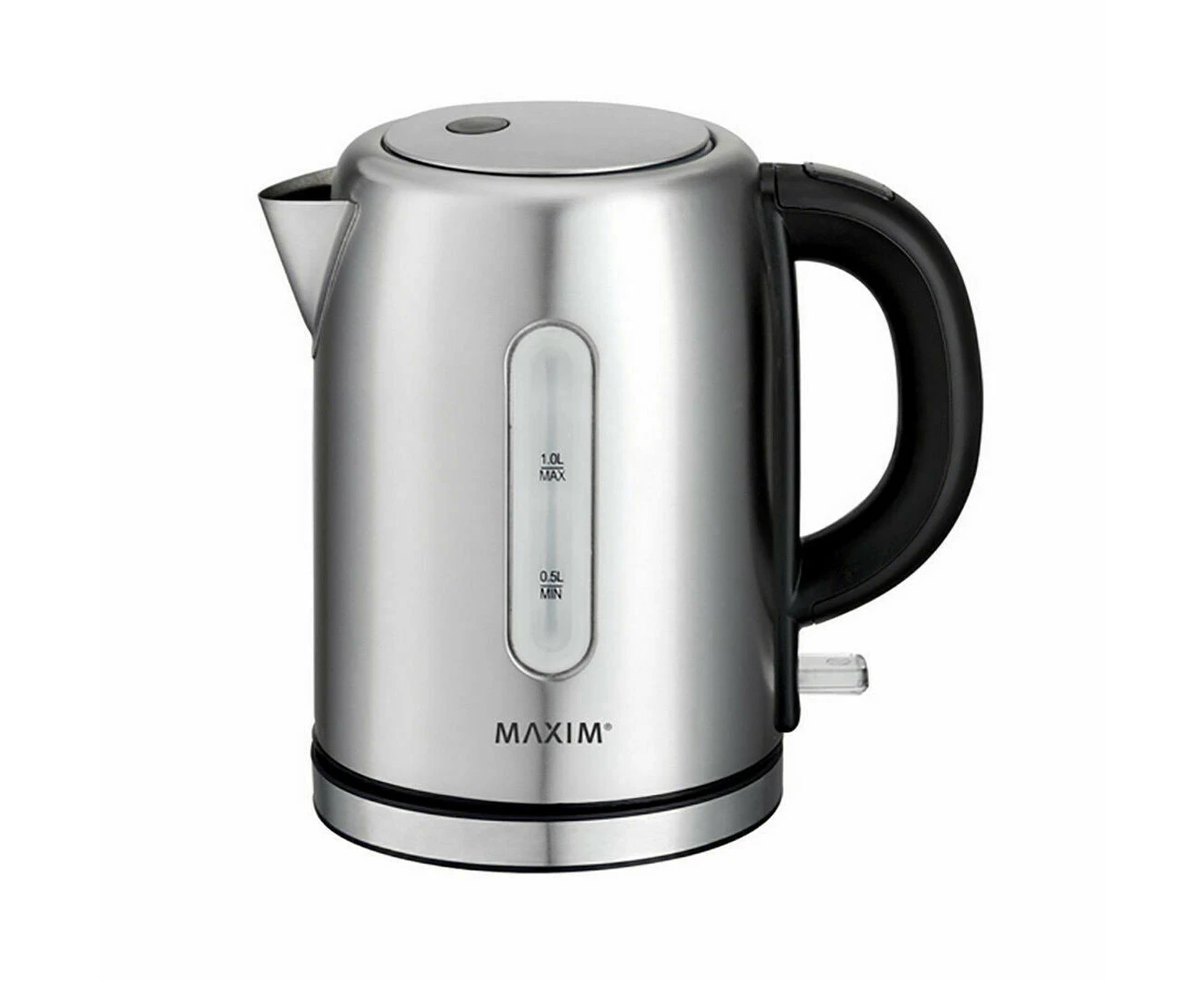 Maxim Small Stainless Steel 2200W Electric Cordless Kettle Jug Water Boiler 1L