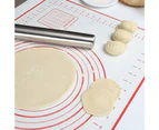 Non Stick Food Grade Silicone Pastry Baking Mat Dough Cake Heat Resistant 60x40 - Black
