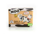 Cow MOO-re Flavour Cute Animal Ceramic Salt & Pepper Shakers Set 2 Pieces