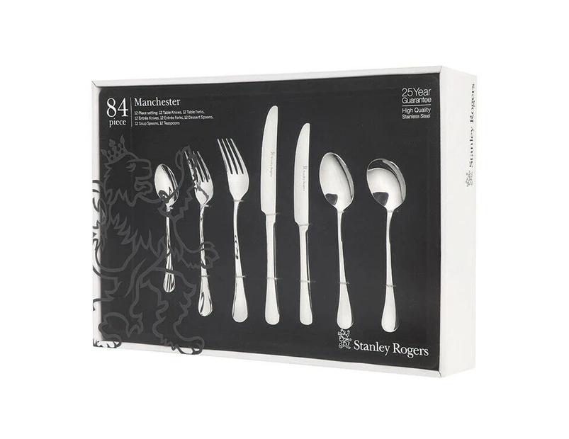 Stanley Rogers Manchester Cutlery Set 84 Pieces